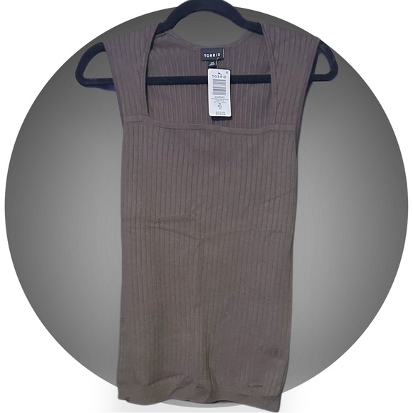 BOGO NWT Torrid Ribbed Sweater Tank - Picture 5 of 6